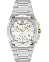 Versace - Tolomeo Chrono Bracelet Watch, 40Mm X 49Mm - Lyst