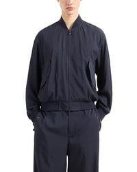 Emporio Armani - Regular Fit Bomber Jacket - Lyst