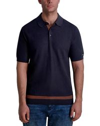 Karl Lagerfeld - Short Sleeve Textured Polo Shirt - Lyst