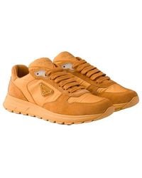Prada - Prax 2.0 Re-Nylon And Suede Sneakers - Lyst