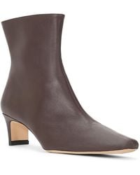 STAUD - Wally Leather Ankle Booties - Lyst