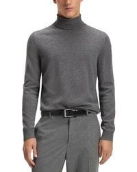 BOSS - Emio Turtleneck Cashmere Sweater - Lyst