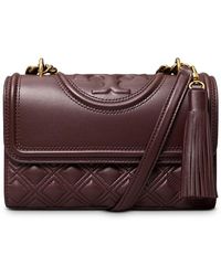 Tory Burch - Fleming Small Quilted Leather Convertible Shoulder Bag - Lyst