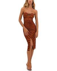 ViX - Sundown Suzane Strapless Midi Dress - Lyst