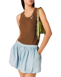 Maje - Iou Chambray Balloon Skort - Lyst