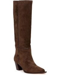 PAIGE - Lillith Suede Knee High Boots - Lyst