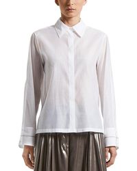 Peserico - Hidden Placket Long Sleeve Shirt - Lyst