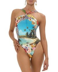 CAMILLA - High Neck One Piece Swimsuit - Lyst