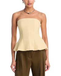 Aqua - Panel Strapless Top - Lyst