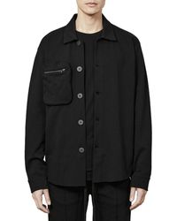 Thom Krom Cotton Blend Oversized Shirt Jacket - Black