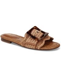 Sam Edelman - Bambi Buckled Woven Slide Sandals - Lyst