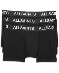 AllSaints - Boxer Briefs, Pack Of 3 - Lyst