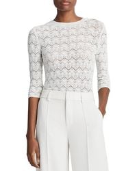 Vince - Fine Lace Top - Lyst