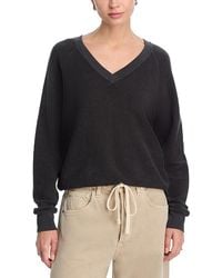 PERFECTWHITETEE - Reverse Fleece V Neck Sweatshirt - Lyst