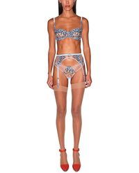 Fleur du Mal - Hydrangea Balconette Bra - Lyst
