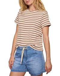Sanctuary - Perfect Textured Striped Tee - Lyst