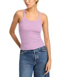 RE/DONE - Ribbed Cotton Tank Top - Lyst