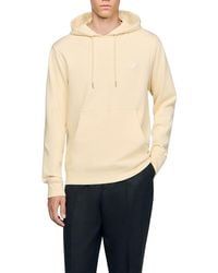 Sandro - Heart Patch Hooded Sweatshirt - Lyst