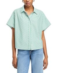 Rag & Bone - Martha Striped Poplin Shirt - Lyst