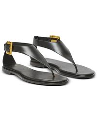 Balmain - Anthem Flat Toe Post Sandals - Lyst