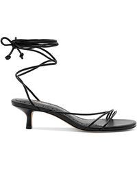 Larroude - Sara Strappy Kitten Heel Sandals - Lyst