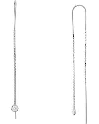 Aqua - Dangling Threader Earrings - Lyst