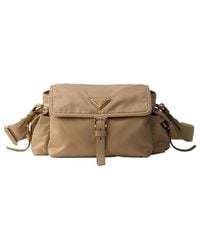 Prada - Explore Medium Re-Nylon Shoulder Bag With Flap - Lyst