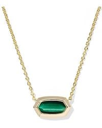 Kendra Scott - Elisa Stone Bezel Pendant Necklace, 16-19 - Lyst