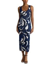 St. John - Mid Century Midi Dress - Lyst