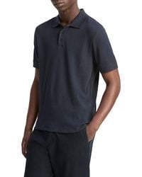 Vince - Variegated Texture Polo Shirt - Lyst