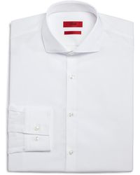 HUGO - Jason Slim Fit Long Sleeve Cotton Dress Shirt - Lyst