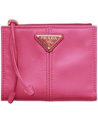 Prada - Small Leather Wallet - Lyst