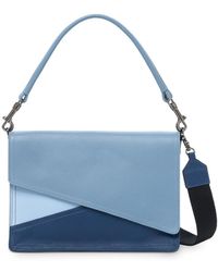 Botkier Crosstown Medium Leather Hobo Bag - Blue