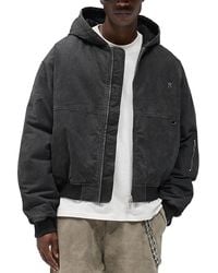 Represent - Hooded Oversized Bomber Jacket - Lyst