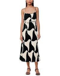 Whistles - Triangle Swirl Pleated Dress - Lyst