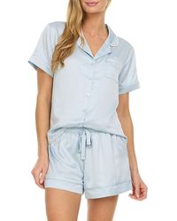 Flora Nikrooz - Pearl Notch Collar Short Pajama Set - Lyst