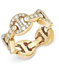 Hoorsenbuhs - 18K Heritage Diamond Tri Link Ring - Lyst