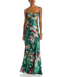 L'Agence - Sayla Silk Gown - Lyst