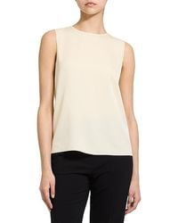 Theory - Silk Sleeveless Top - Lyst