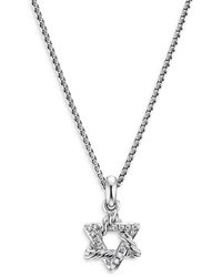 David Yurman - Star Of David Pendant Necklace - Lyst