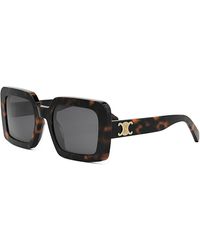 Celine - Triomphe Square Sunglasses, 56Mm - Lyst