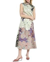 Lyssé Flora Mock Neck Midi Dress | Lyst