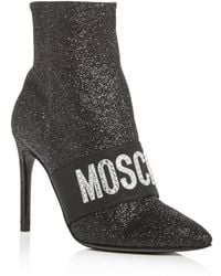 moschino high heel boots