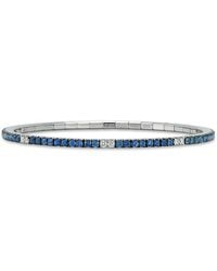 EXTENSIBLE - 18K Sapphire & Diamond Stretch Tennis Bracelet - Lyst