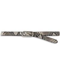 Veronica Beard - Loop Embossed Leather Belt - Lyst