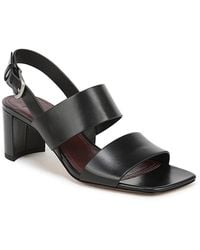 Vince - Oliana Leather Block Heel Sandals - Lyst
