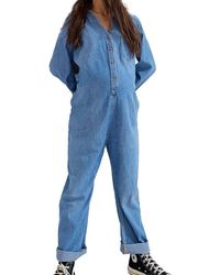 Hatch Collection - The Everyday Nursing Denim Jumpsuit - Lyst