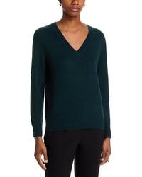 C by Bloomingdale's Cashmere - Cashmere V Neck Sweater - Lyst