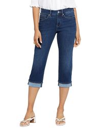 NYDJ - Marilyn High Rise Cuffed Cropped Straight Jeans - Lyst