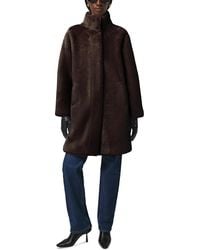Apparis - Blair Faux Fur Mid Length Coat - Lyst